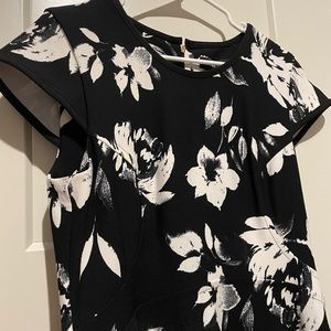 Black and White Floral dress